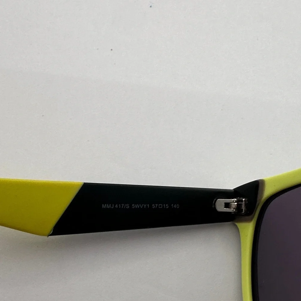 Marc by Marc Jacobs MMJ 417/S Black & Yellow Sunglasses | Unisex | Case Included